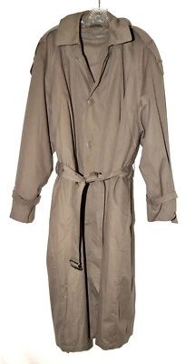 Gabardina vintage años 80 Oleg Cassini gris acero con forro termolita para hombre talla 40R Foto 1 de 4