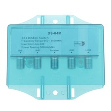 Commutateur DiSEqC Equipements Satellite 4 en 1 Sortie , Housse Imperméable