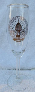 2001 President Vice President Bush Cheney Inauguration Champagne Wine Glass EUC - Picture 1 of 7