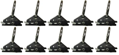 INDUSTRIE PLANET Zurrschienen-Endbeschlag mit Ring 10 Stück Ankerschiene Kombischiene LC 925 daN