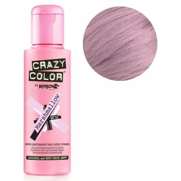 Crazy Color Marshmallow 100 ml Rosa colore semi permanente vegano  - Immagine 1 di 1