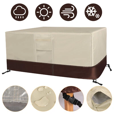 Heavy Duty 420D Patio Furniture Covers Waterproof Outdoor Table Protector w/Bag - Image 1 of 4