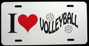 I LOVE PLAYING VOLLEYBALL   License Plate - New, Novelty, Fun - Picture 1 of 1