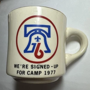 BSA We’re Signed -up For Camp 1977 Mug 76er - Picture 1 of 1