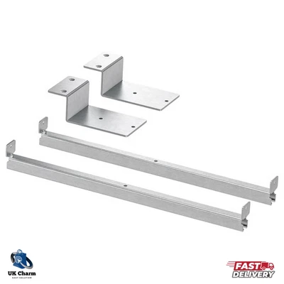 2x IKEA INLÄGG Verbindungsbeschläge KALLAX Tisch Schreibtisch Regal Halter Halter Klammern - Bild 1 von 4