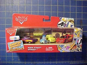 2012 DISNEY PIXAR CARS MAIN STREET SPINOUT! LUIGI GUIDO RAMONE & LIGHTNING!  NIP - Picture 1 of 5