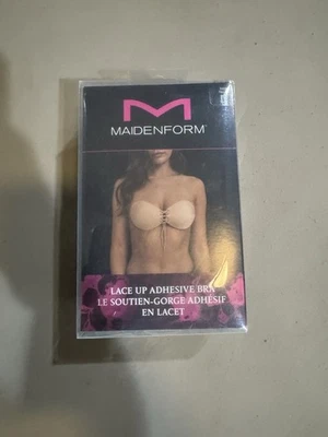 Maidenform Women's Lace-Up Adhesive Bra Size D Nude Backless and Strapless New - Image 1 of 4