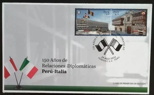 Peru Italy 150 Years Diplomatic Relations First Day Cover 2024-ZZIAA - Picture 1 of 5