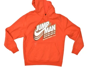 Jordan Jumpman Hoodie NBA World Champs Regular Size L Orange Sweatshirt Cotton - Picture 1 of 8