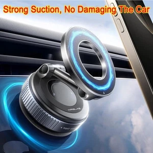 360 Foldable Vacuum Strong Magnetic Phone Holder Suction Cup Car Stand Car Mount - Picture 1 of 12