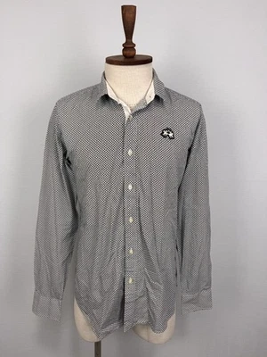 LA MARTINA Buenos Aires Slim Fit White Black Polka Dot Button Down Shirt Sz L - Image 1 of 4