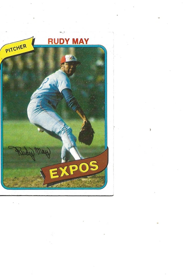 1980 TOPPS EXPOS PITCHER RUDY MAY - Image 1 of 1