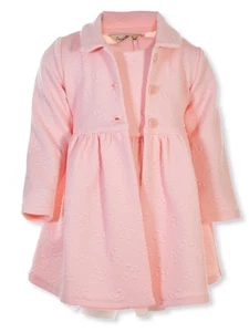 Purple Rose Girls' 2-Piece Dress Coat Set Outfit Color: pink Size: 4 - Picture 1 of 1