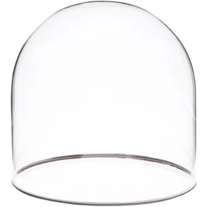 Plymor 5.5" x 5.5" Glass Display Dome Cloche with Silver Rim (no Base) - Picture 1 of 3