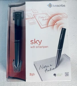 Livescribe Sky Wi-Fi Smartpen Notes Audio 2gb Open Box - Picture 1 of 4