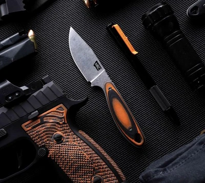 Cuchillo MKC Badrock EDC 🔥Nuevo🔥 Montana Knife Company mango verde/negro G10 Foto 1 de 4