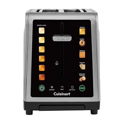 Cuisinart SimpliTouch XL Color Touchscreen 2-Slice Toaster, Stainless Steel, NEW - Image 1 of 4