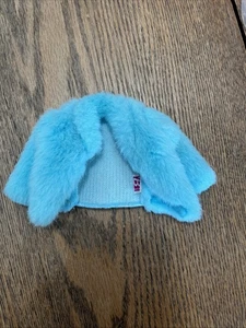 Vintage Y2K blaue Pelzjacke Barbie Modepuppe - Bild 1 von 5