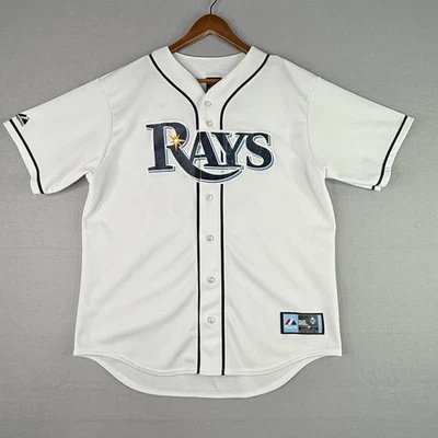 Tampa Bay Rays Devil Rays Jersey Mens Large #55 Matt Moore Majestic MLB - Image 1 of 4