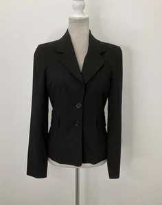 Bebe Black 2-Button Blazer Size 6 - Picture 1 of 6