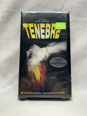 Tenebre (VHS 1982, 1999, Anchor Bay) Dario Argento Giallo Horror Rare NTSC New - Image 1 of 4