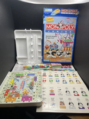 Travel Monopoly Junior Game  Parker Brothers 1991 Kids Road Trip - Image 1 of 4