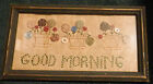 Vintage Cross Stitch Sampler  Good Morning