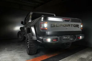 Oracle Rear Bumper LED Reverse Lights & Wiring for Jeep Gladiator JT Plug & Play - Picture 1 of 8