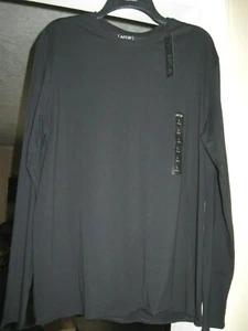 L Langarm Apt 9 Pullover Strick Shirt Schwarz Stretchig Brustumfang 44" L 29 - Bild 1 von 4
