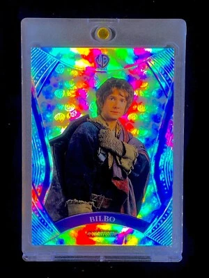 BILBO BAGGINS NOVATO REFRACTOR DE PLATA Señor de los Anillos LOTR TARJETA DE PELÍCULA JRR TOLKEIN Foto 1 de 4