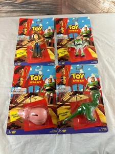 Juego De 4 Figuras Coleccionables De Colección 1995 Disney Toy Story Woody Buzz Hamm Rex - Imagen 1 de 11