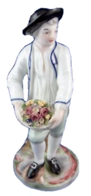 Antigua figura de caballero de porcelana Niderviller porcelana Niderville Foto 1 de 4