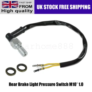 Motorcycle Rear Hydraulic Pressure Brake Light Switch Banjo M10 x 1.0mm Bolt UK - Picture 1 of 8