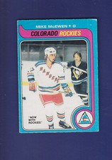 Mike McEwen 1979-80 O-PEE-CHEE OPC Hockey #66 (VGEX) Colorado Rockies