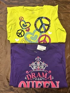 Lot Of Two New Est. 1989 The Children’s Place Long Sleeve Tops Large 10-12 - Picture 1 of 11