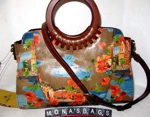 Patricia Nash Lyon Satchel Crossbody Bag French Riviera Leather NWT $249 - Picture 1 of 10