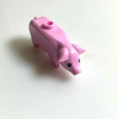 1 per lot NEW LEGO Bright Pink Pig eyes, pupils (87621) animal minifigure - Image 1 of 4