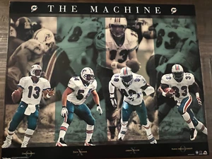 MARINO, THOMAS, TAYLOR, JABBAR MIAMI DOLPHINS THE MACHINE VINTAGE POSTER 16x20 - Picture 1 of 1