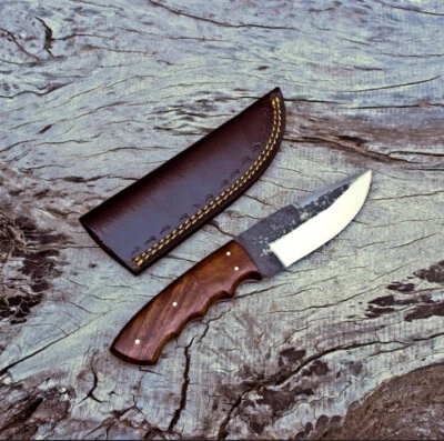 Cuchillo de hoja fija vintage con mango de madera | Lote de cuchillos | Regalo de Navidad | Exterior EE. UU. Foto 1 de 4