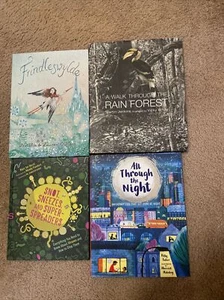 Lot Of 4 Kids Books: Like New- All Through the Night, Frindleswylde, Rainforest - Picture 1 of 6