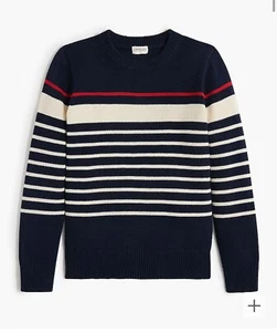 Crewcuts Boys' striped cotton sweater in blue white red size XSmall 4/5 EUC - Picture 1 of 5