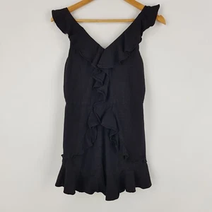 Decjuba Kids Girls Size L 14-16 Black Singlet Style Playsuit Ruffle Sleeves - Bild 1 von 13