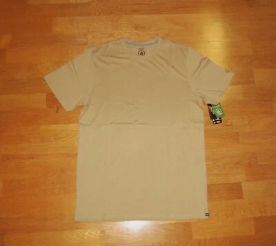 VOLCOM "SOLID S/S" T-Shirt Gr. M NEU beige/sand Australien-Import Modern Fit - Bild 1 von 4