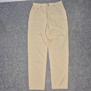 Vintage Guess Jeans Mens 33 (Fits 31x32) Beige Baggy Tapered Made in USA - Picture 1 of 19