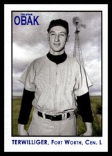 2010 TRISTAR Obak 59 Wayne Terwilliger   Fort Worth Cats  Baseball Card