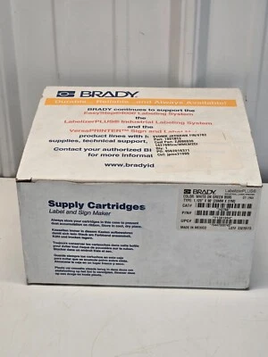 Brady 142768 Label Cartridge White On Green B595 1.25 X 90Ft (2 PACK) NEW l13r - Image 1 of 3