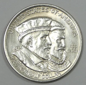 Medio dólar conmemorativo del tercer centenario hugonote-valón 1924 brillante sin circular - Imagen 1 de 4
