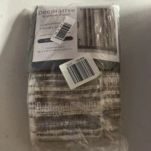 1 JCP Decorative Window Grommet Panel Multicolored 38" X 84" ✔️ - Picture 1 of 2