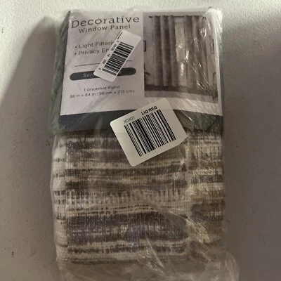 1 JCP Decorative Window Grommet Panel Multicolored 38" X 84" ✔️ - Image 1 of 2