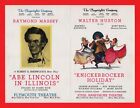 "ABE LINCOLN IN ILLINOIS" Kurt Weill "KNICKERBOCKER HOLIDAY" 1938 Broadway Flyer